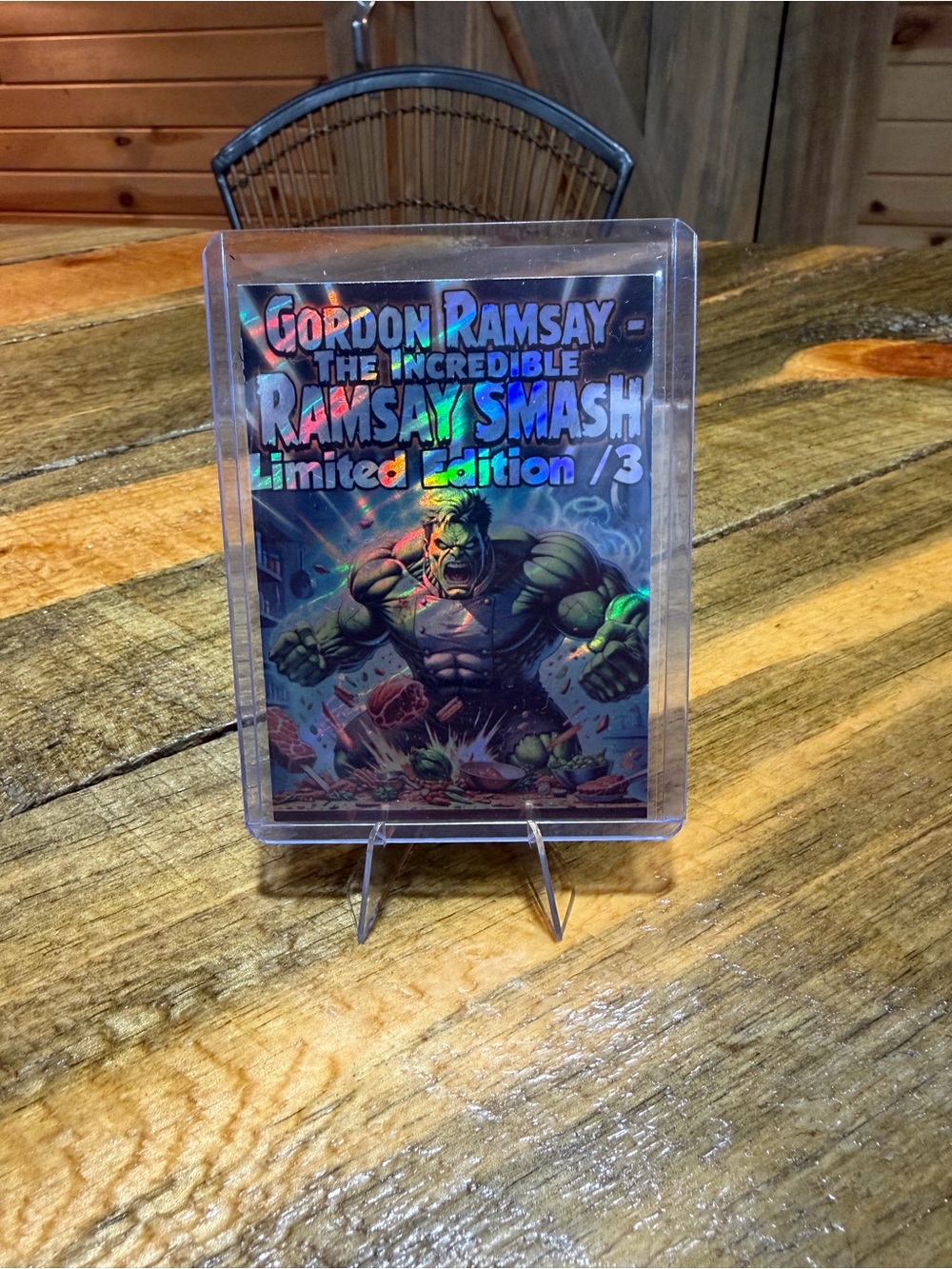 Gordon Ramsay The Incredible Ramsay Smash Limited Edition Collectible Card